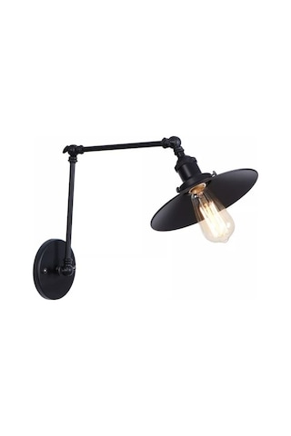 Mylight Retro Üç Mafsallı Aplik Metal Siyah Siyah