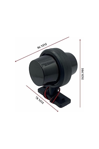 12v-24v Takoz Lambası Küpe Tip Füme Cam Kırmızı-sarı Ledli