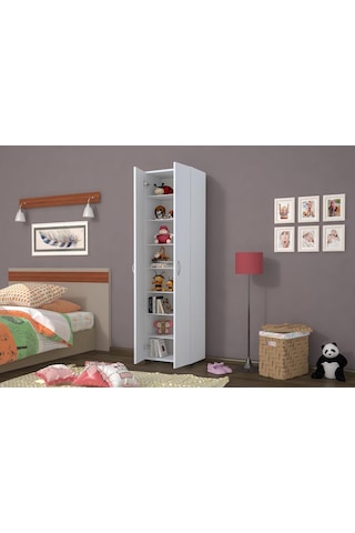 Kzy Çok Amaçlı Dolap, Mutfak, Banyo, Balkon, Kiler 8 Raflı Dolap (119018706) Beyaz
