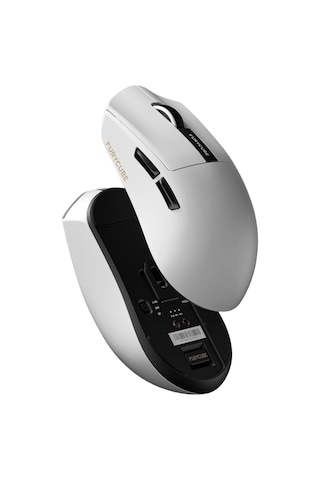 Furycube G9 Pro Paw3311 Kablolu Bluetooth 2.4ghz 22000dpı Kablosuz Gaming Oyuncu Mouse - Beyaz