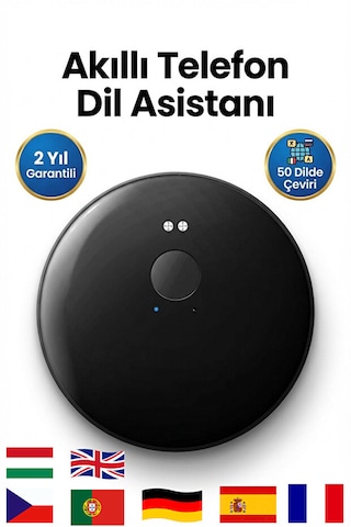 Bluetooth Yapay Zeka Sesli Çeviri Ve Fotoğraf Tanıma Cihazı Taşınabilir Dil Tercüman Asistanı 01