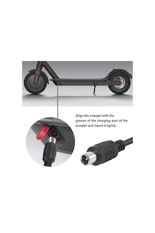 Yaozixa Elektrikli Kaykay Şarj Cihazı 42v 2a - M365 Modeli, Avrupa Standartı, 100-240v Giriş