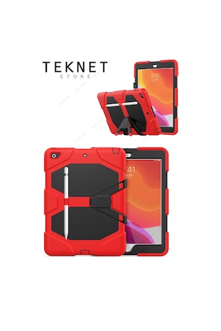 Apple Uyumlu iPad 5. 6. Nesil 2017 2018 9.7" Inc Kılıfı Defender Tank Zırh Silikon Kılıf Ekran Koruyuculu