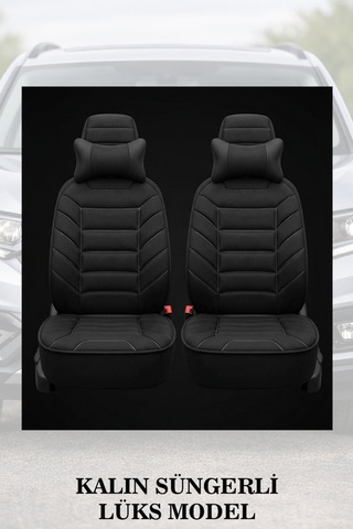 Nissan Qashqai 2012 Uyumlu Lüks Siyah Renk Premium 2 Adet Minder Ve Yastık