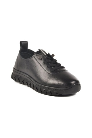 Voyager 9050k Kadın Siyah Deri 36-41 Casual Ayakkabı Siyah