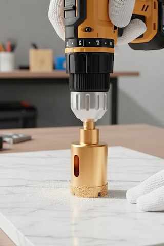 Thentech 33mm Elmas Mermer Granit Fayans Delici Aparat Matkap Ucu Profesyonel Dayanıklı