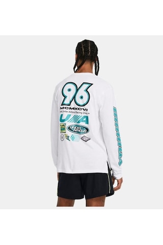 Erkek Ua Launch Uzun Kollu 1384195-100 Beyaz