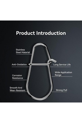 Krallık 25 Adet Balıkçılık Yapış Aracı Paslanmaz Çelik Tel Olta Konektörü Balıkçılık Aksesuarları 4