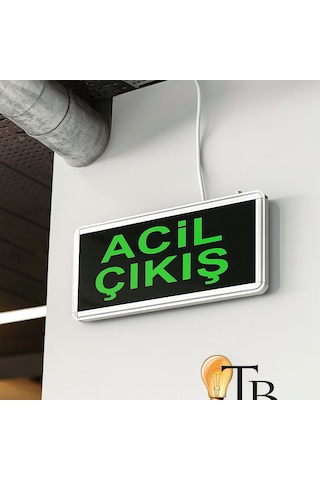 Venso Acil Çıkış Işıldak Led Exit Tabela Çift Yönlü Acil Aydınlatma Armatürü 2 Adet 2 Adet