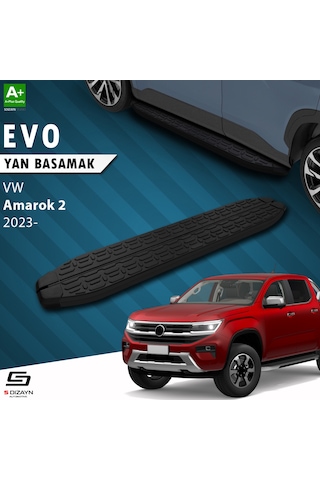 S-dizayn Vw Amarok 2 Evo Siyah Yan Basamak 203 Cm 2023 Üzeri A+ Kalite