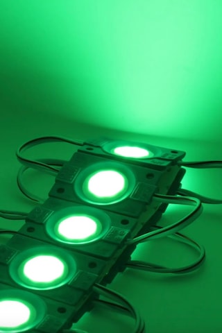 Tekli Su Geçirmez 12 Volt 2.4 Watt Modül Led Yeşil 10 Adet