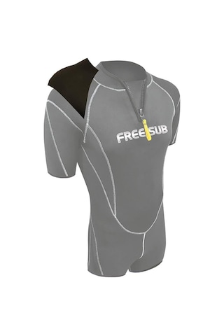 Free-Sub 3Mm Thyphoon Shorty - (Kısa) Siyah Scuba Tüplü Dalış Ve Sö Siyah
