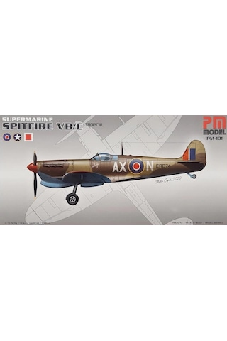 Supermarine Spitfire Vb/c Savaş Uçağı Pm Model Demonte Plastik Maketi
