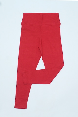 Kız Çocuk Düz Tayt Yüksek Bel C28 Kırmızı