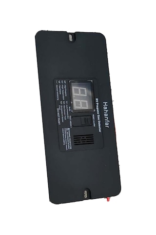 Anjiexun Dijital Rv Propan Gaz Dedektörü Römork, Karavan, Siyah