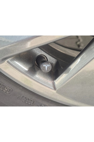 Tesla Sibop Kapağı , Tesla Araç Lastik Sibop Kapağı , Tesla Araç Tekerlek Sibop Kapağı - 4 Adet