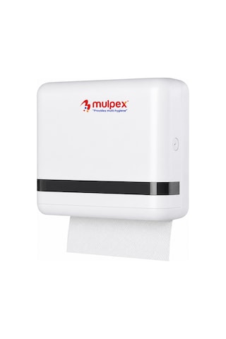 Mulpex Z Katlamalı Kağıt Havlu Dispenseri Beyaz 27 21 Cm Vidalı Ve Yapışkan Montaj