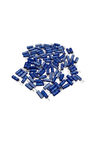 100 Adet 10uf 50v Elektrolitik Kondansatör 5x11mm - Kısa Bacaklı