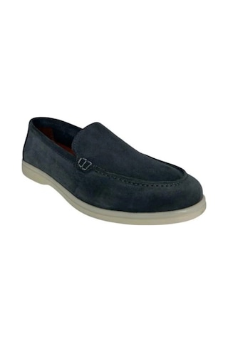 Kemal Tanca 852 661 Erkek Hakiki Deri Loafer Ayakkabı Mavi
