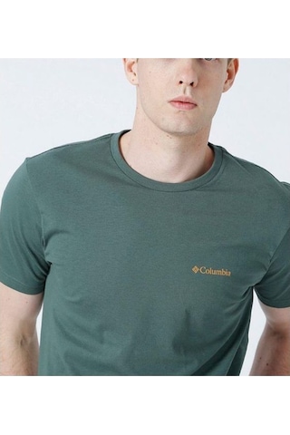 Columbia Csc M Basic Sm Logo Brushed Ss Tee Erkek Kısa Kollu Tişört Cs0282-353 Yeşil