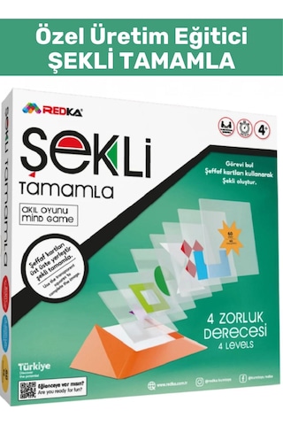 Özel Seri Görsel Algı Odaklanma Problem Çözme Becerisi Geliştirici Eğlenceli Şekli Tamamla Oyunu