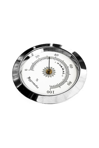 Analog Higrometre Nem Ölçer Humidor Puro Kutusu için Metal Çerçev N11.1834