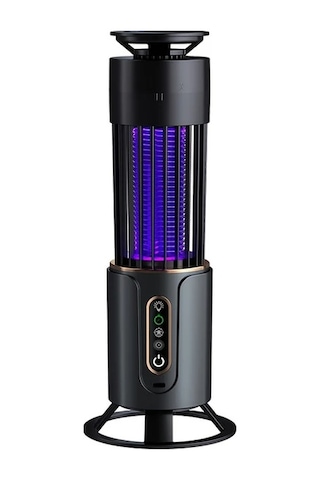 Boatshop1 Grey Usb Şarj Edilebilir Sivrisinek Kovucu Yatak Odası Ofis Ve Açık Hava İçin Çift Tasarım Sessiz Taşınabilir Büyük Pil Kapasiteli