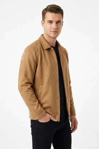 Dynamo Erkek Siyah Regular Fit Mevsimlik Süet Spor Mont Bgl-st05436 Camel