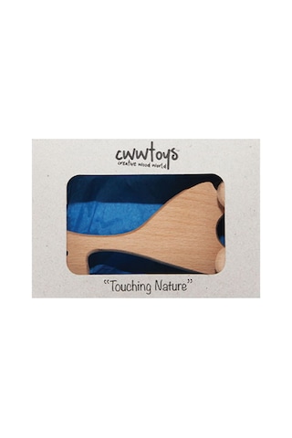 Cwwtoys Meraklı Zürafa Boyasız Ahşap Hayvan Figürü, Masif Kayın, 18 Ay+
