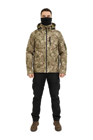 Mysia Outdoor Tsk Piyade Kamuflaj Soft Shell Mont Çift Kat Polarlı Çok Renkli
