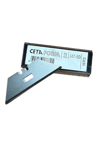 Ceta Form J47duo Maket Bıçağı Yedeği - Dikdörtgen Yuvalı 10'lu J47-rd