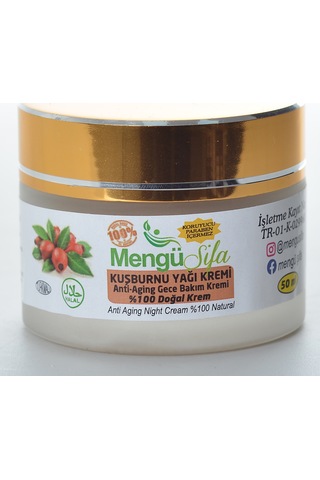 Mengü Şifa Kuşburnu Gece Bakım Kremi 50 ML