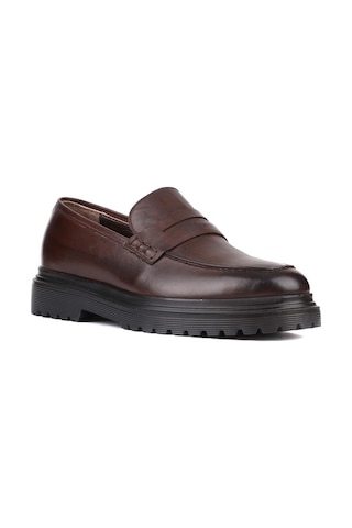 Shoetyle - Kahverengi Deri Erkek Klasik Ayakkabı 250-2371-821-kahverengi