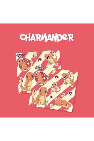 Mini Things Art Charmander Sticker Pokemon 11 Parça Set - 1 Adet -