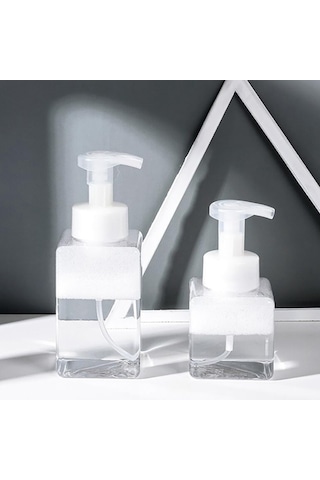2 Adet Taşınabilir Köpük Şişe Sıvı Sabun Şişeleme Şampuan Losyon Duş Pompası Dispenser Konteyner