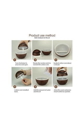 Novahub 130ml Usb Şarjlı Aromaterapi Nemlendirici, 7 Renk Led Işık, Ofis-ev Kullanım İçin Kompakt Cihaz