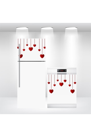 Buzdolabı Ve Bulaşık Makinesi Kapak Sticker Folyo Kaplama Kalpler (362214497) Buzdolabı Ve Bulaşık Makinesi Kapak Sticker Folyo Kaplama Kalpler (362214497)