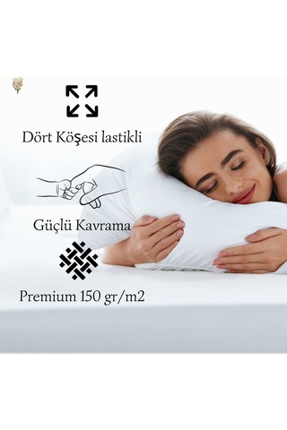 Strausshome Premium Lastikli Çarşaf %100 Pamuk Tek Kişilik / Çift Kişilik Özel Penye Oeko-tex Haki / Yeşil Haki - Yeşil