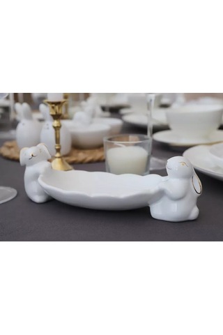 Nedetskij Paskalya Dekoru İçin Masa Tabakası 202517652 Beyaz