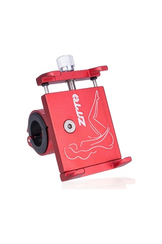 Ztto Z91 Mtb Bisiklet Telefon Tutucu Alüminyum Alaşımlı Bisiklet Gidon Montaj Cep Telefonu Braketi - Kırmızı