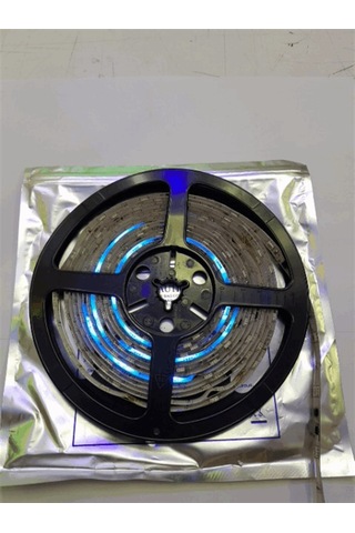 Yürüyen Şerit Led Mavi Silikonlu 5 Metre