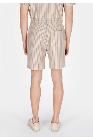 Colin's Colins Regular Fit Orta Bel Çizgili Erkek Bej Şort Cl1074140 Q1.v2 Bed Beıge Strıped Çok Renkli