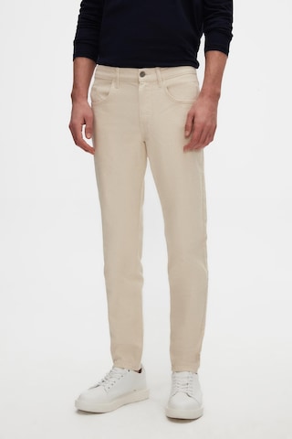 Ds Damat Comfort Fit Ekru Düz Jean Kot Beş Cepli Yıkamalı Denim Pantolon 3hcj3ort00103 E01