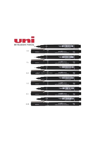 Uni Pin Teknik Çizim Kalemi 6'lı Set