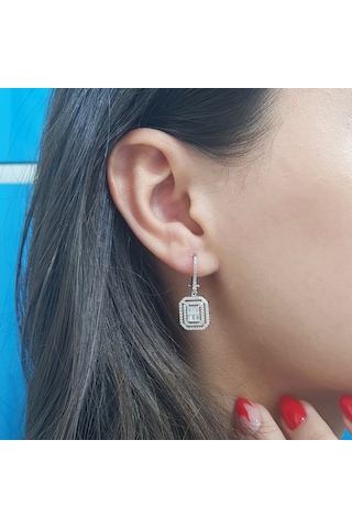 Lova 1,01 Karat Baget Pırlanta Küpe - 3030055