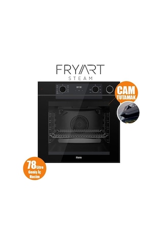 Ferre Steamart Fryart Silentart Serisi QEP64CS - SC405-WFA - D063-SA Siyah Ankastre Set