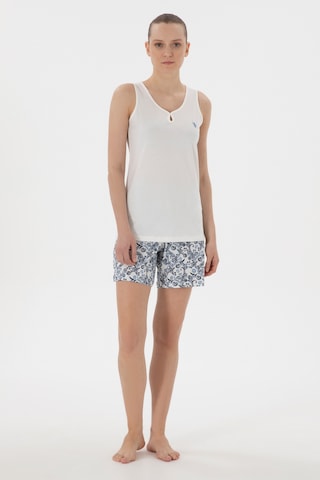 U.s. Polo Assn. Kadın Ekru Pijama Takım 50312913-vr019 Ecru Ekru