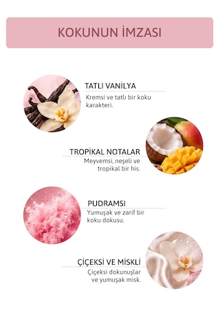 Pink Cloud Tatlı Vanilya Ve Tropikal Notalı Pudramsı Kokulu Saç Ve Vücut Spreyi Body Mist 200 Ml