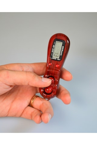 Boyun Askılı Işıklı Dijital Zikirmatik Kırmızı