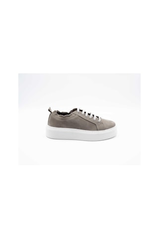 Freefoot 221150 Nubuk Açık Gri Kadın Sneaker 001